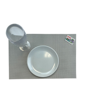 Achetez Set de Table Gris Tissé 45x30 cm