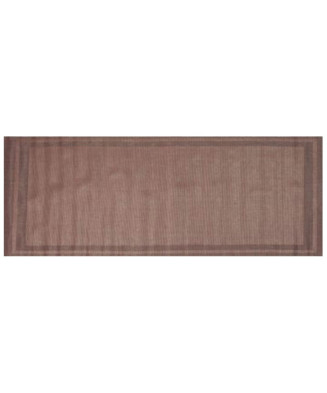 Chemin de table couleur marron 120x45 cm, 70% PVC et 30% PET 