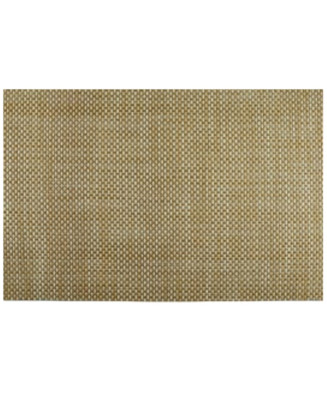 Set de table couleur marron avec stipes latéraux 45x30 cm, 70% PVC et 30% PET 