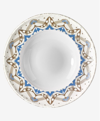 Assiette à Pâtes Casablanca Ø 26 cm - Mélamine Élégante et Durable