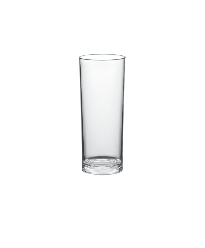 Le Lagon XL, verre à cocktail long, 320 ml, Ø 6,3cm, H 15,5cm, Larg 6,3cm. En polycarbonate 