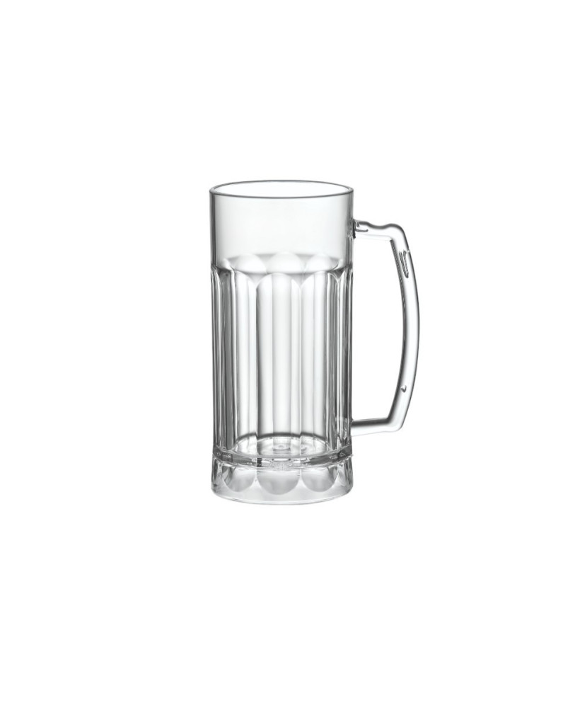 Le Demi, verre à bière, 340 ml, Ø 6,7cm, H 14,3cm, Larg 6,7cm. En polycarbonate 