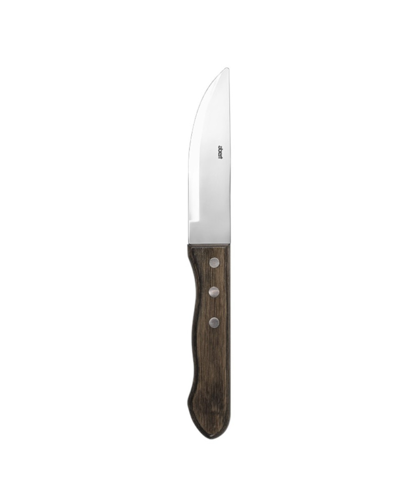 Couteau à viande Memphis avec dentelure manche en bois L.250 mm 