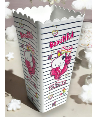 Seau à Pop-corn Licorne 1,3L 