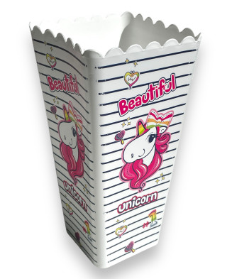 Seau à Pop-corn Licorne 1,3L 