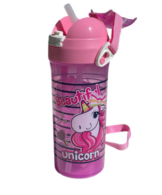 Gourde Licorne, 0,610L en polypropylène sans BPA 