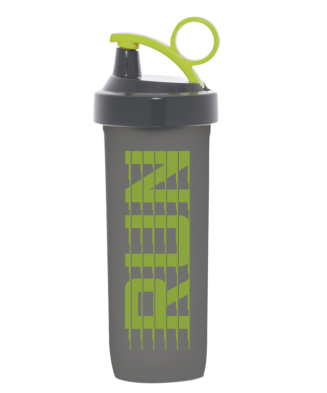 Gourde shaker sport, graduée, 600 ml, Vert,Gris 