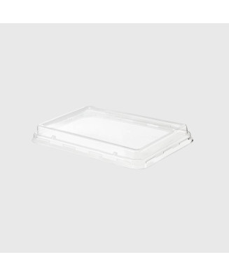 50 couvercles 23,7x16,3x2,7cm PET transparents pour plats et plateaux ( ref: Q21xx ou Q21XX) 