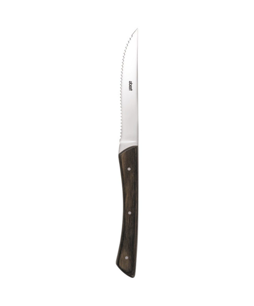 Safair couteau à viande avec dentelure manche en bois L.235 mm 