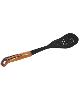 Spatule en polypropylène, résiste à 200°C, avec poignée fonctionnelle. Couleur:Cuivre