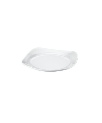 Assiette carrée, Bergama, 100% Mélamine Dimensions:Ø 21 x h.2.9 cm