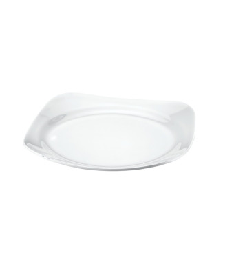 Assiette carrée, Bergama, 100% Mélamine Dimensions:Ø 28 x h.3.5 cm