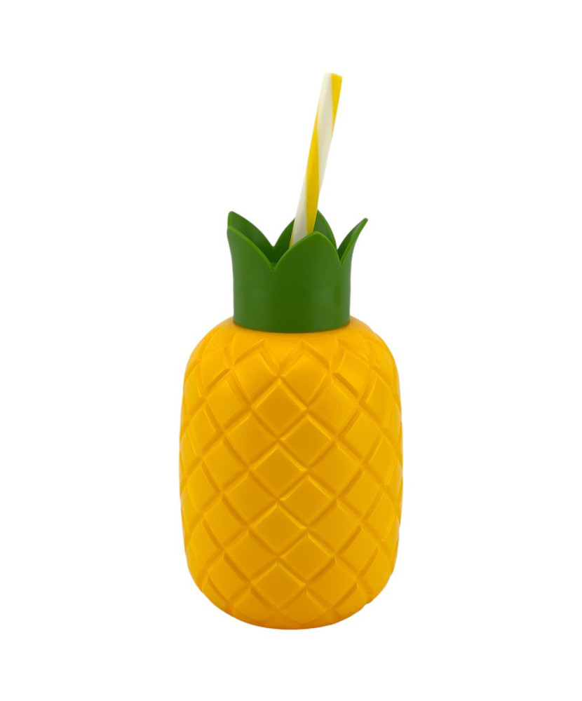 Ananas fiesta, gourde 720 ml, en polypropylène Couleur:Jaune