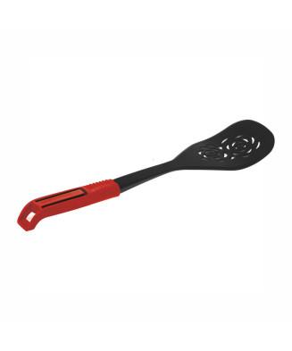 Spatule en polypropylène, résiste à 200°C, avec poignée fonctionnelle. Couleur:Rouge