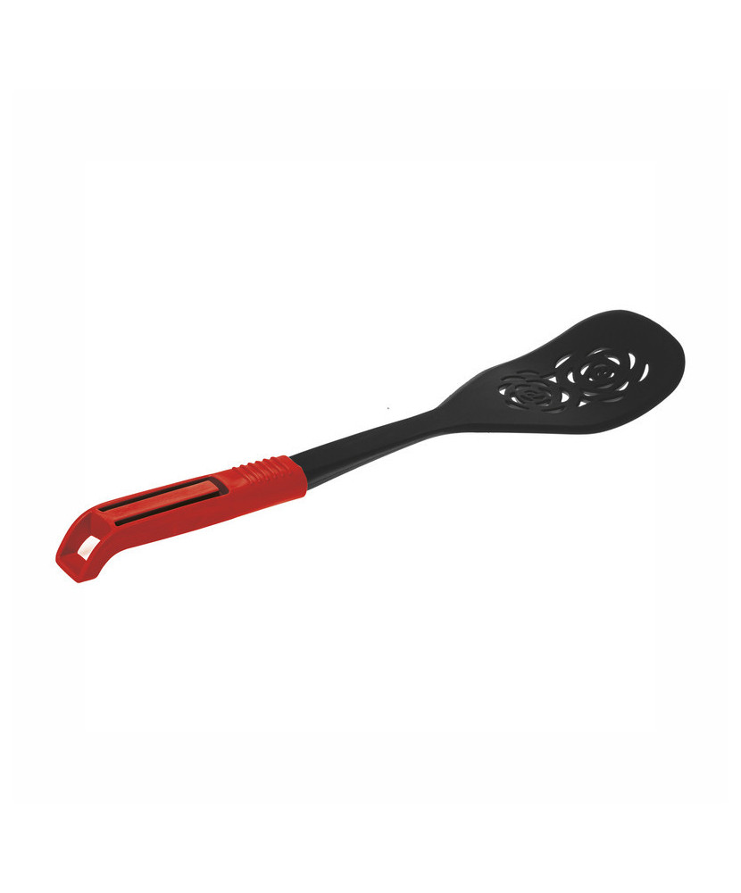 Spatule en polypropylène, résiste à 200°C, avec poignée fonctionnelle. Couleur:Rouge